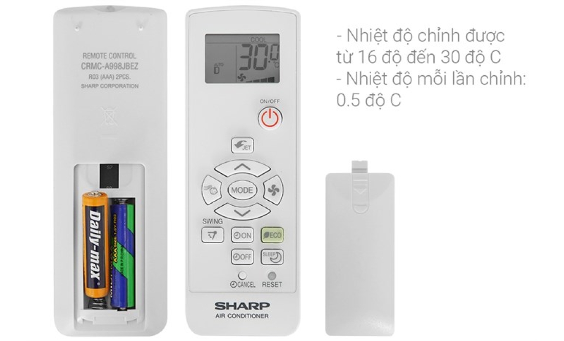 Máy Lạnh Sharp AH-X10ZEW 1.0HP Inverter 2023