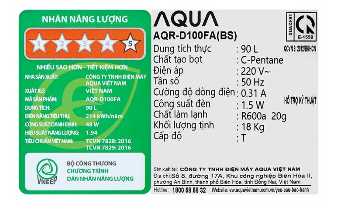 Máy sấy thông hơi Aqua 8 kg AQH-V800H SS