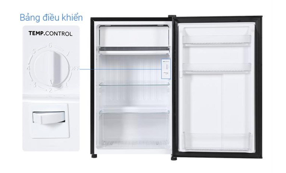 Tủ lạnh Aqua 90 lít AQR-D100FA(BS)