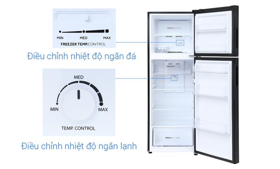 Tủ lạnh Aqua Inverter 236 lít AQR-T260FA(FB)