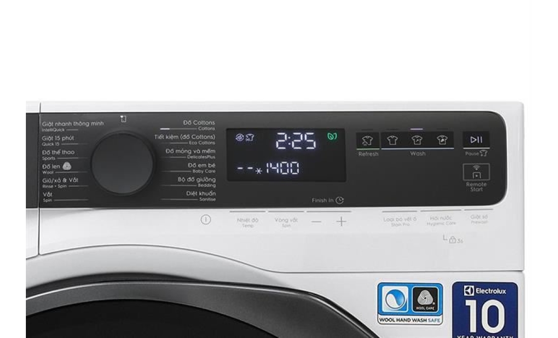 Máy giặt Electrolux UltimateCare 700 Inverter 10 kg EWF1043R7WC 2024