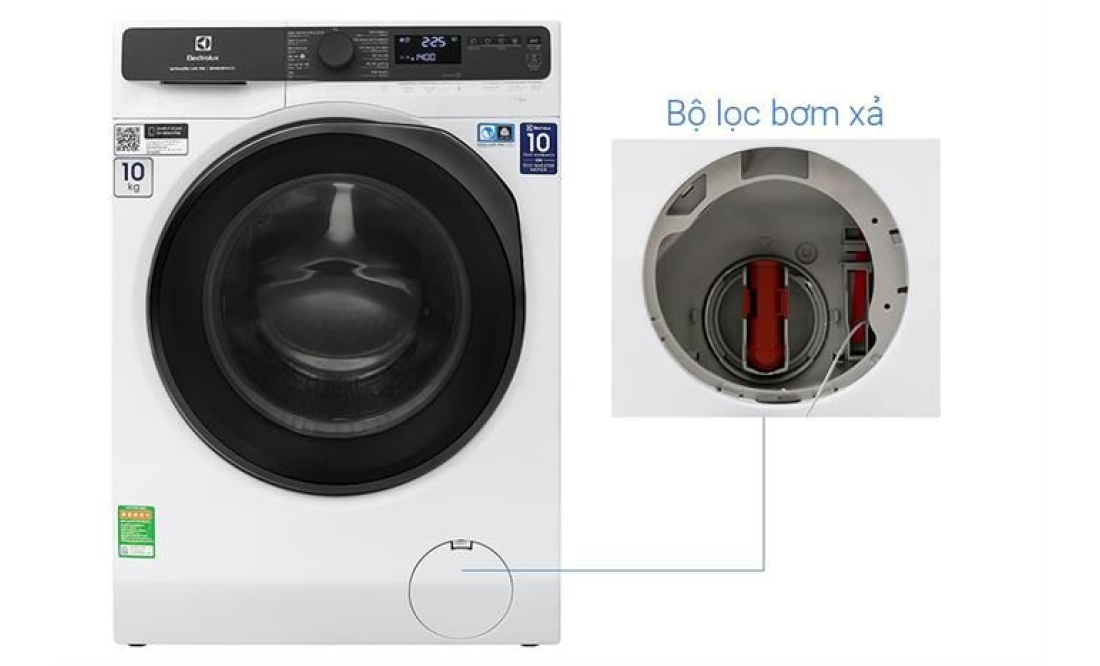 Máy giặt Electrolux UltimateCare 700 Inverter 10 kg EWF1043R7WC 2024