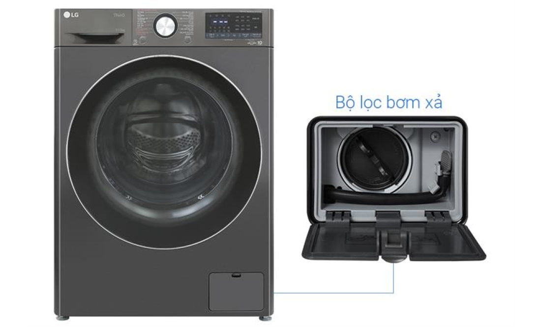 Máy giặt sấy LG Inverter giặt 11 kg - sấy 7 kg FV1411D4B