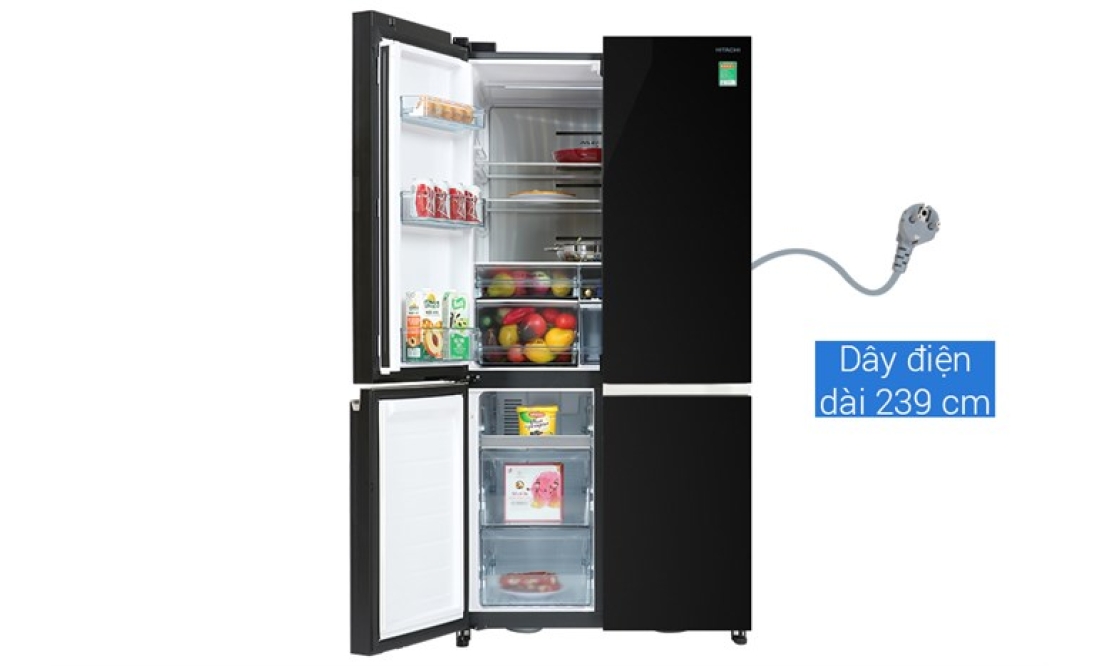Tủ lạnh Hitachi Inverter 640 lít Multi Door R-WB640VGV0 GBK
