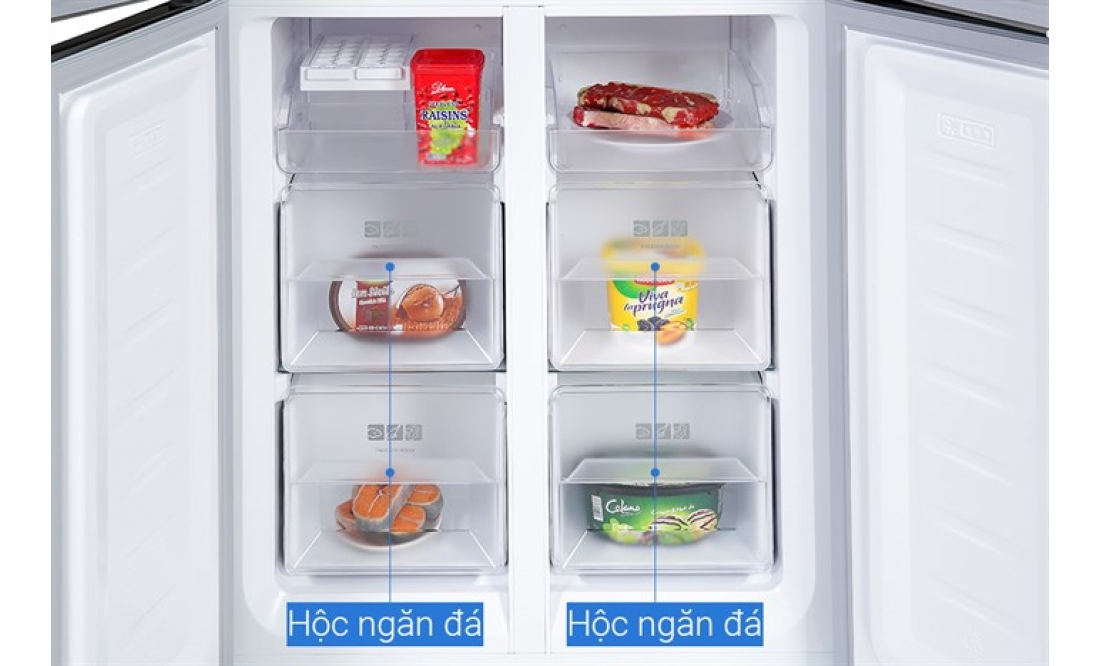 Tủ lạnh Sharp Inverter 362 lít Multi Door SJ-FX420VG-BK