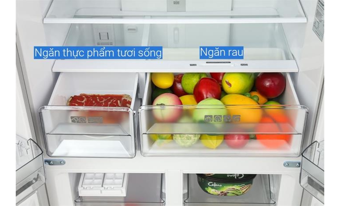 Tủ lạnh Sharp Inverter Multi Door 421 lít SJ-FXP510VG-CH