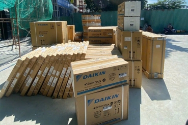 Giao lắp máy lạnh công trình