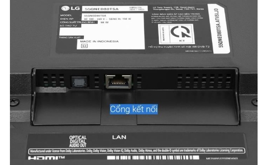Smart Tivi QNED LG 4K 65 inch 65QNED80TSA