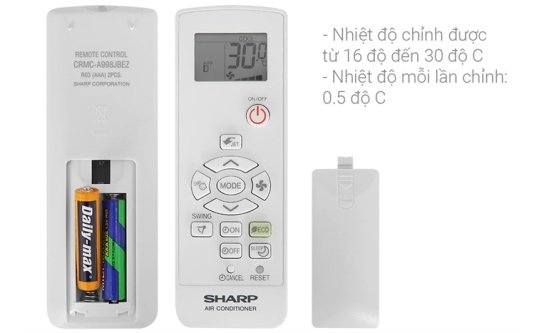 Máy Lạnh Sharp AH-X10ZEW 1.0HP Inverter 2023