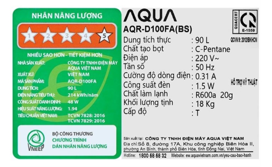 Máy sấy thông hơi Aqua 8 kg AQH-V800H SS
