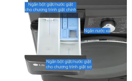 Máy giặt sấy LG Inverter giặt 11 kg - sấy 7 kg FV1411D4B