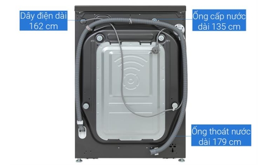 Máy giặt sấy LG Inverter giặt 11 kg - sấy 7 kg FV1411D4B