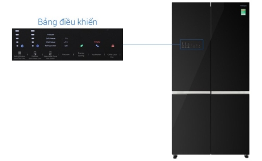 Tủ lạnh Hitachi Inverter 640 lít Multi Door R-WB640VGV0 GBK