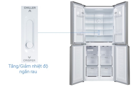 Tủ lạnh Sharp Inverter 362 lít Multi Door SJ-FX420VG-BK