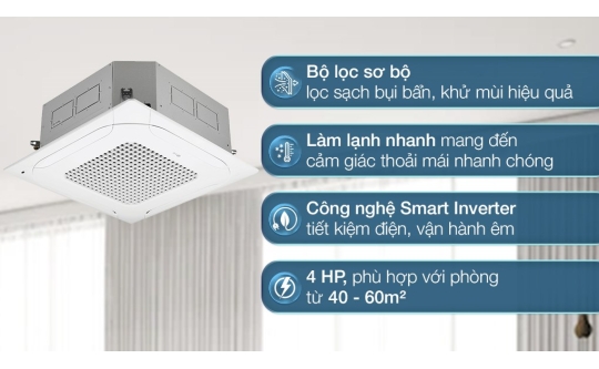 Máy Lạnh Âm Trần 4 Hướng LG ZTNQ36GNLA0 4.0HP Inverer - 1 Pha