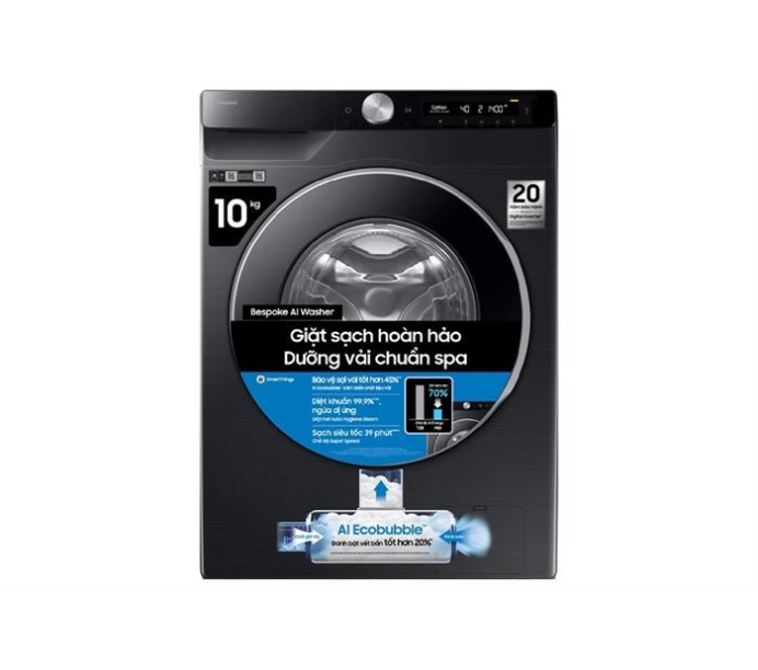 Máy giặt Samsung AI EcoBubble Inverter 10 kg WW10DG6U34LBSV 2025