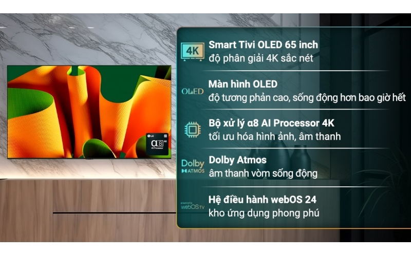 Smart Tivi OLED LG 4K 65 inch 65B4PSA
