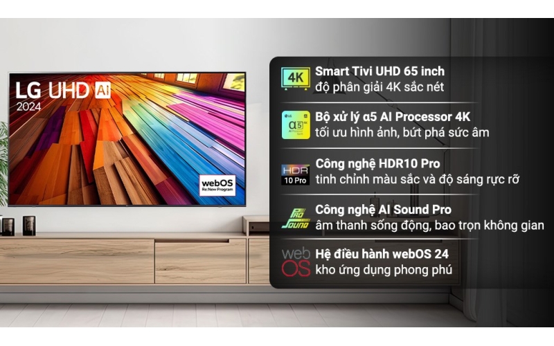 Smart Tivi LG 4K 65 inch 65UT8050PSB
