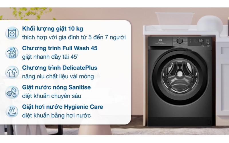 Máy giặt Electrolux UltimateCare 300 Inverter 10 kg EWF1024D3SC