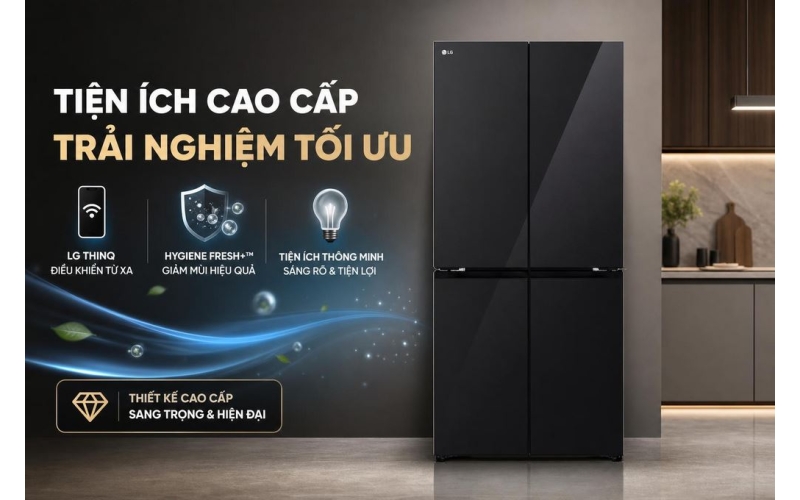 Tủ lạnh LG Inverter 580 lít Multi Door F56BG 2026