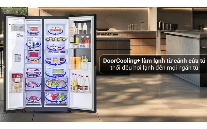 Tủ lạnh LG Inverter 635 lít Side By Side InstaView GR-G257BL