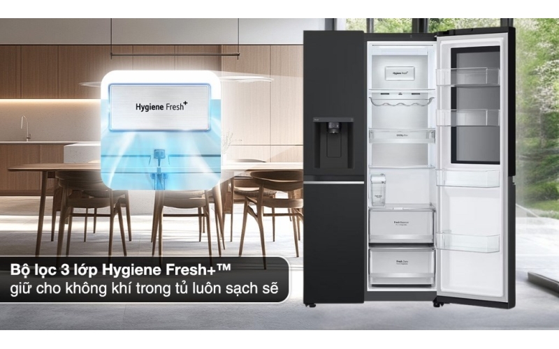 Tủ lạnh LG Inverter 635 lít Side By Side InstaView GR-G257BL