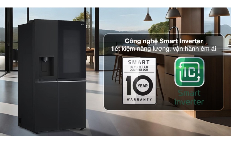 Tủ lạnh LG Inverter 635 lít Side By Side InstaView GR-G257BL