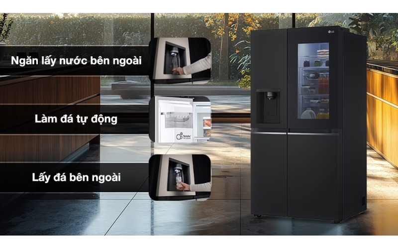 Tủ lạnh LG Inverter 635 lít Side By Side InstaView GR-G257BL
