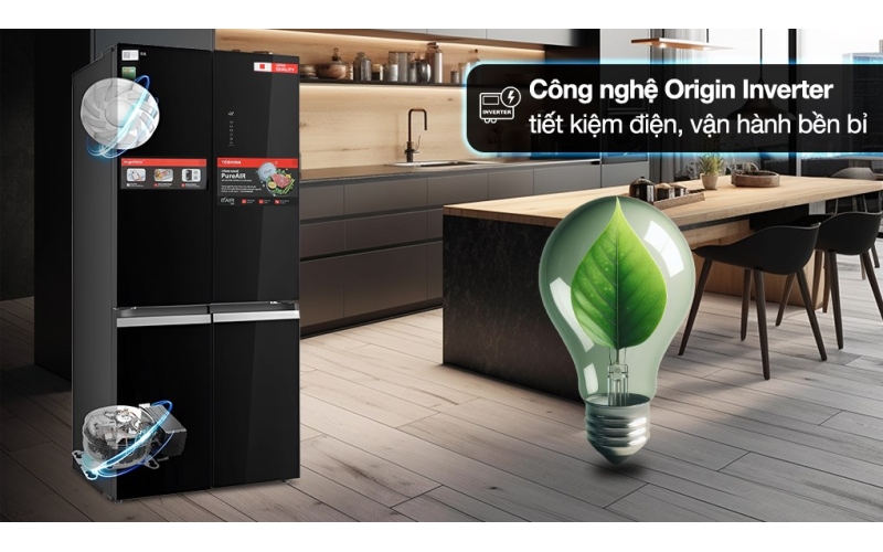 Tủ lạnh Toshiba Inverter 515 lít Multi Door GR-RF677WI-PGV(22)-XK