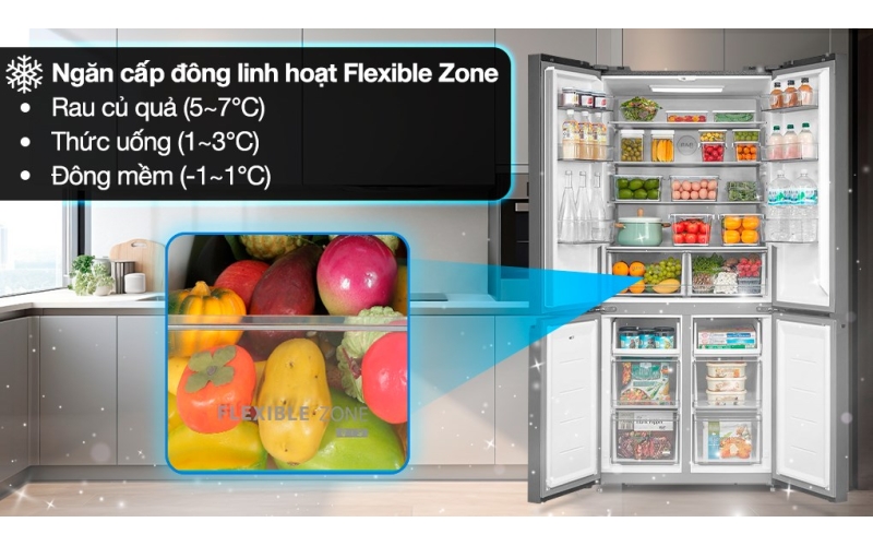 Tủ lạnh Toshiba Inverter 515 lít Multi Door GR-RF677WI-PGV(22)-XK