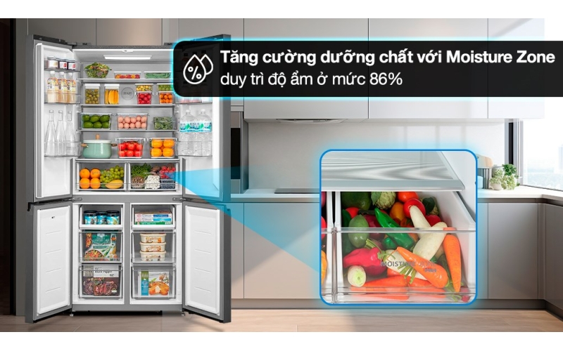 Tủ lạnh Toshiba Inverter 515 lít Multi Door GR-RF677WI-PGV(22)-XK