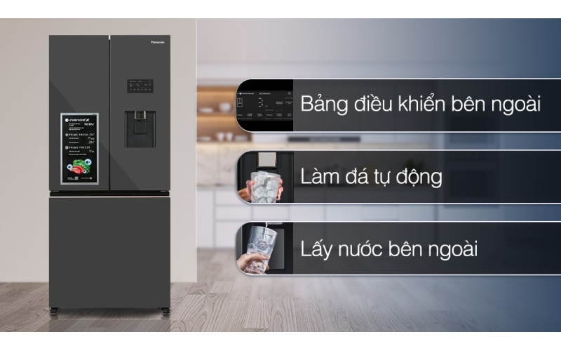 Tủ lạnh Panasonic 495 lít Multi Door PRIME+ Edition NR-CW530XMMV Inverter