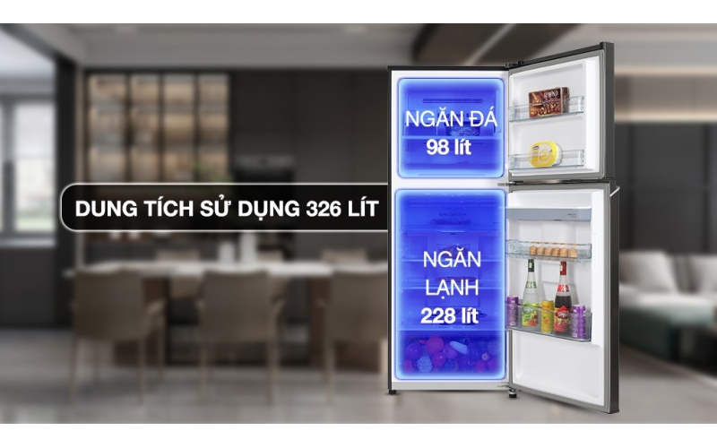 Tủ lạnh Panasonic Inverter 326 lít NR-TL351VGMV