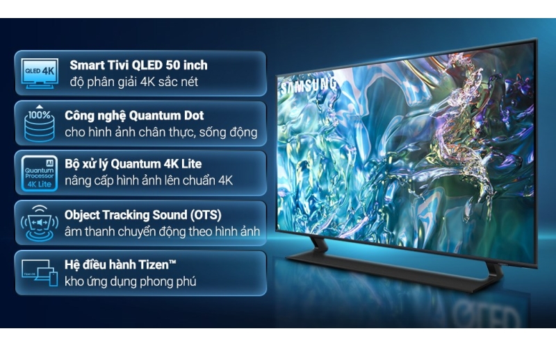 Smart Tivi QLED Samsung 4K 50 inch QA50Q60D