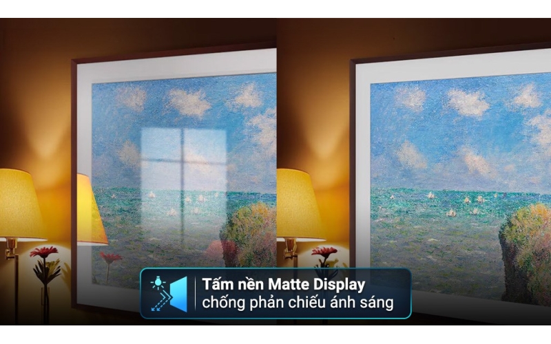 Smart Tivi Khung Tranh The Frame QLED Samsung 4K 55 inch QA55LS03D