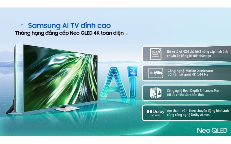 Smart Tivi Neo QLED Samsung 4K 75 inch QA75QN90D