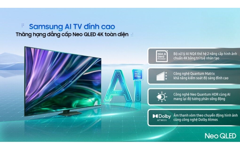 Smart Tivi Neo QLED Samsung 4K 85 inch QA85QN85D