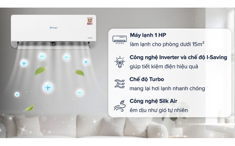 Máy Lạnh Casper QC-09IU36A 1.0HP Inverter 2026
