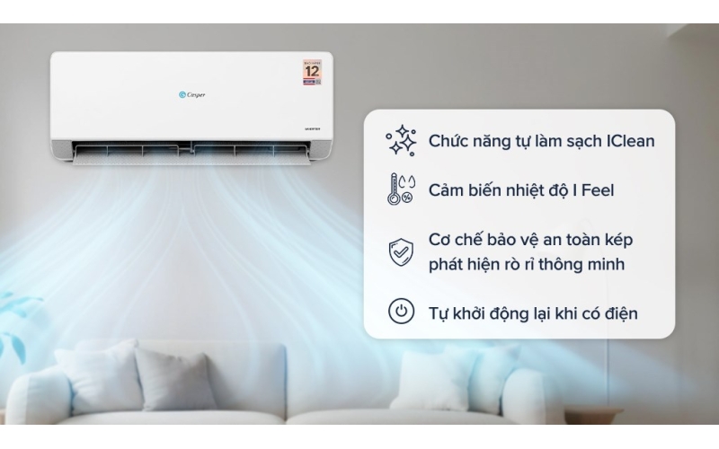 Máy Lạnh Casper QC-09IU36A 1.0HP Inverter 2026