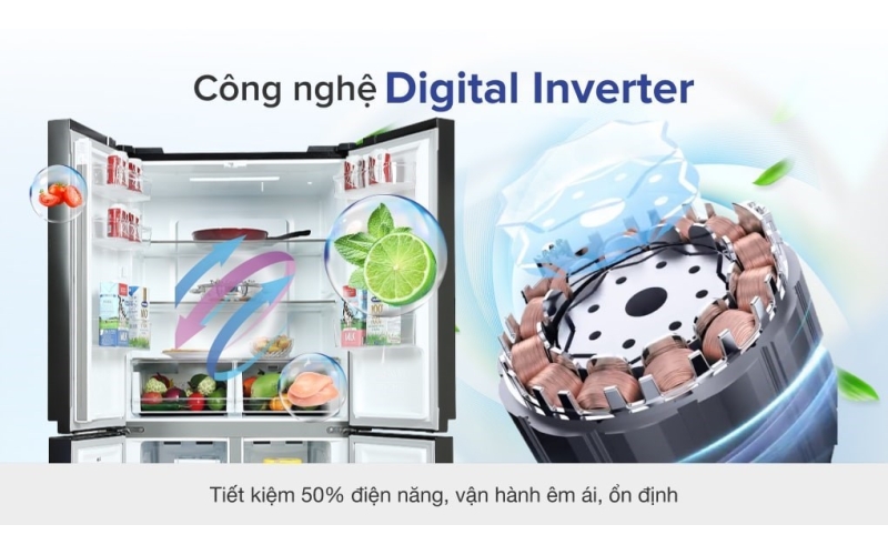 Tủ lạnh Samsung Inverter 488 lít Multi Door RF48A4000B4SV