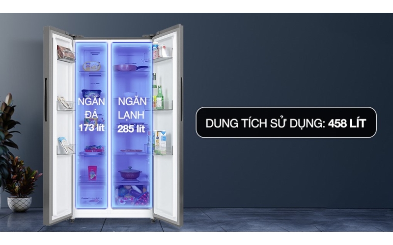 Tủ lạnh Casper Inverter 458 lít Side By Side RS-460PG