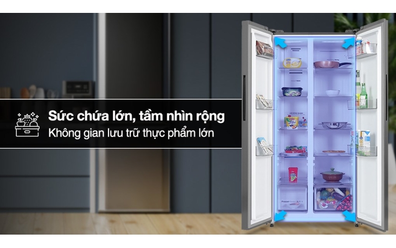 Tủ lạnh Casper Inverter 458 lít Side By Side RS-460PG