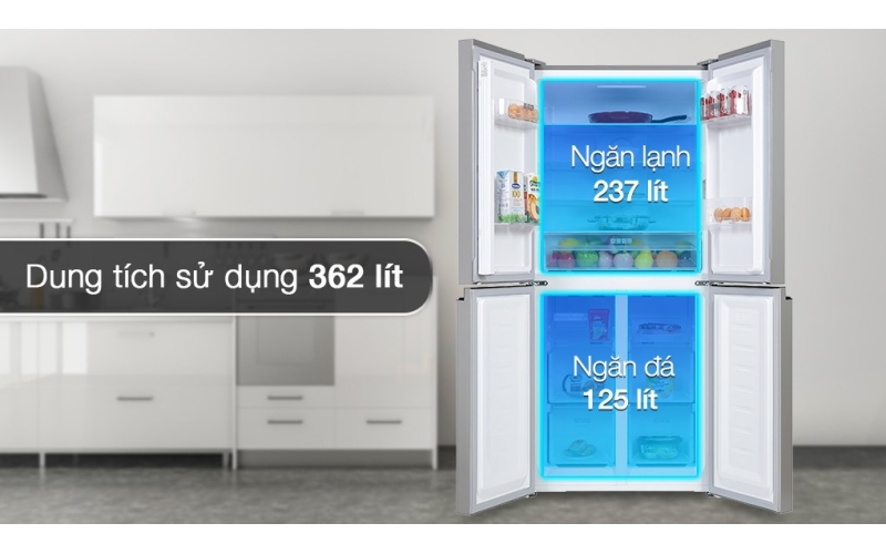 Tủ lạnh Sharp Inverter 362 lít Multi Door SJ-FX420VG-BK