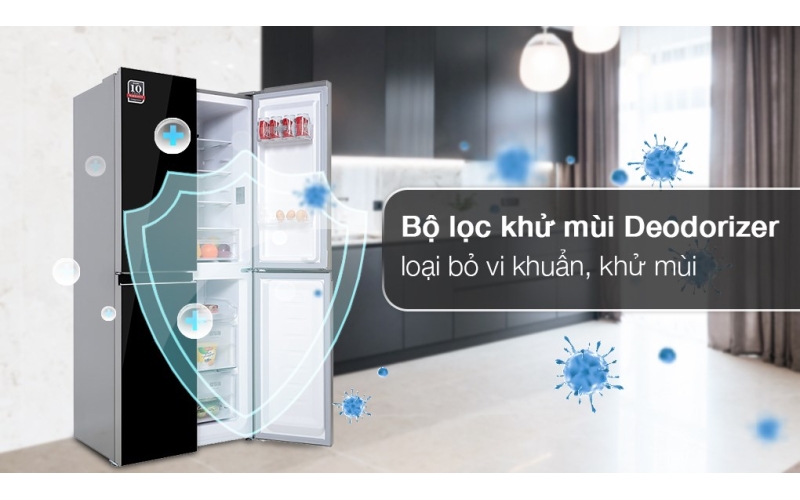 Tủ lạnh Sharp Inverter 362 lít Multi Door SJ-FX420VG-BK