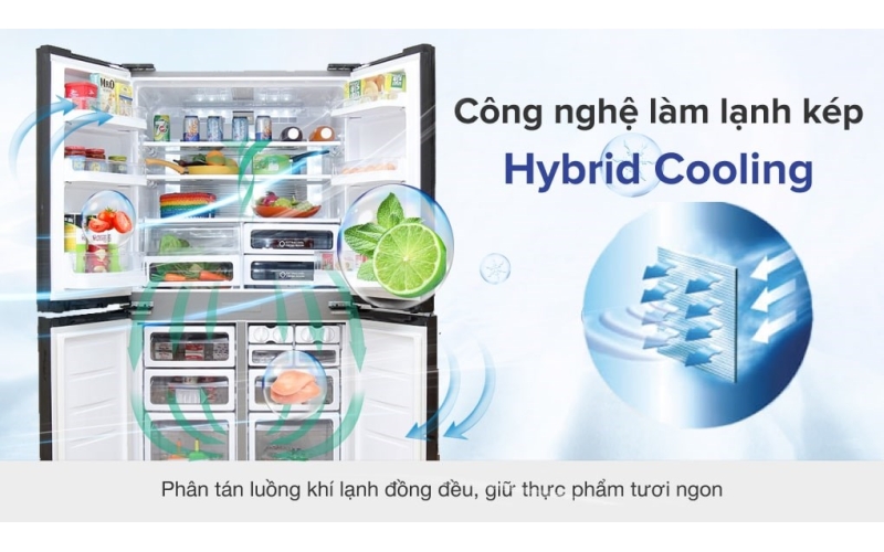 Tủ lạnh Sharp Inverter 556 lít SJ-FX630V-ST
