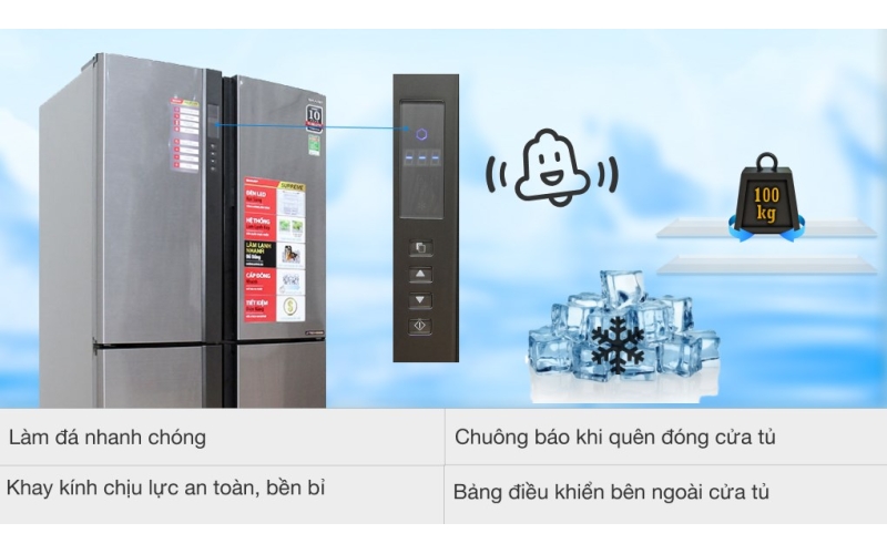 Tủ lạnh Sharp Inverter 556 lít SJ-FX630V-ST