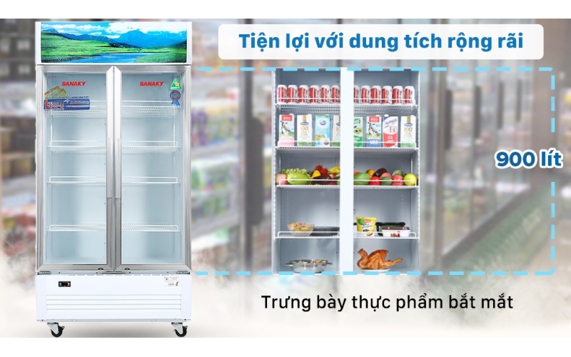 Tủ mát Sanaky 900 lít TM.VH1009HP
