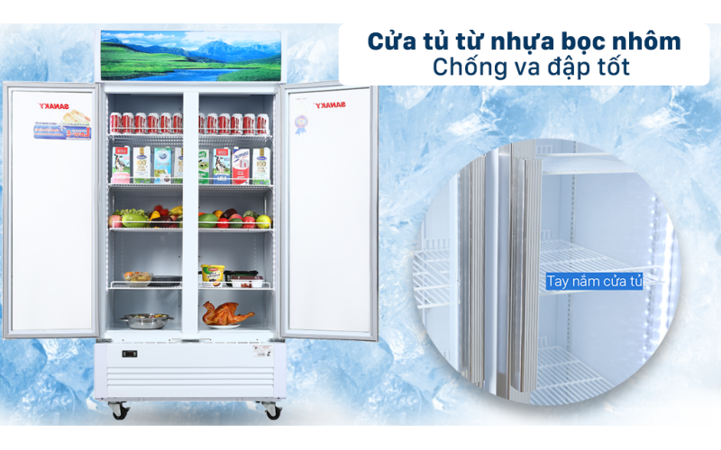 Tủ mát Sanaky 900 lít TM.VH1009HP