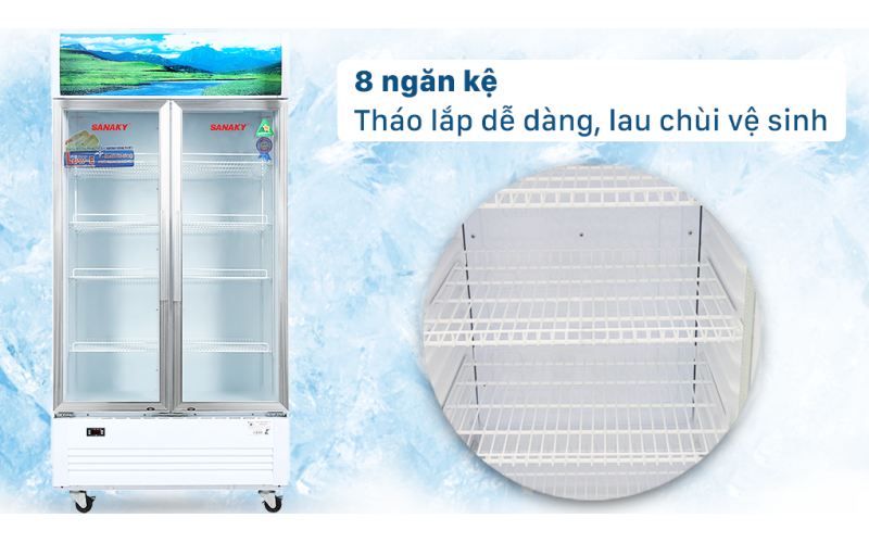 Tủ mát Sanaky 900 lít TM.VH1009HP