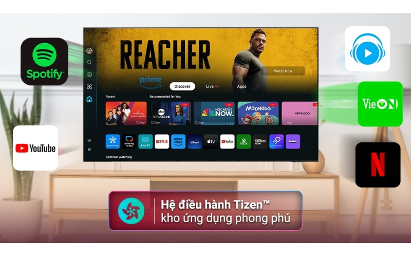 Smart Tivi Samsung 4K Crystal UHD 98 inch UA98DU9000